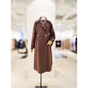 [파주점] [더아이잗컬렉션]울 캐시미어 블렌드 벨티드 더블 발마칸 코트 CRBA0CTL41