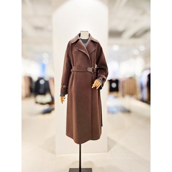아이잗컬렉션 [파주점] [더아이잗컬렉션]울 캐시미어 블렌드 벨티드 더블 발마칸 코트 CRBA0CTL41