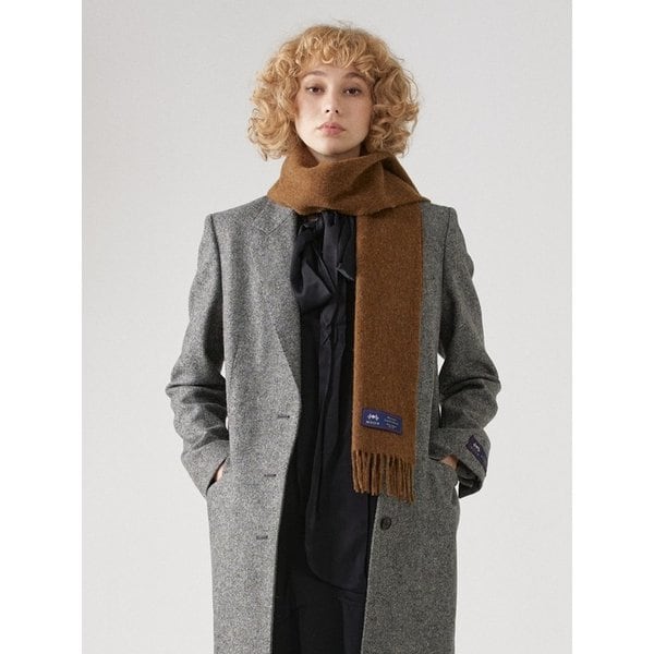 메리노울 머플러 25cm - 초콜렛