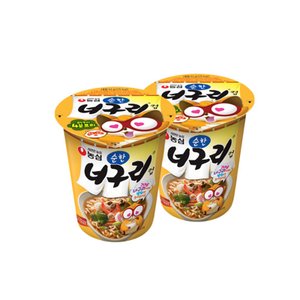 농심 순한너구리컵 소컵 63g 6입 2박스(낱개12개)