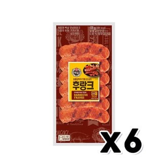  백설 숯불갈비후랑크 프랑크햄 120g x 6개