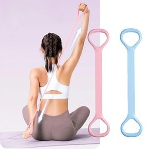 논슬립 손잡이 탄력밴드 요가 스트레칭 필라테스 근력운동