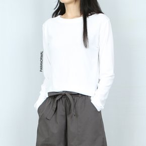 (베이직) 4색 무지 라운드 밑가시 긴팔 티셔츠