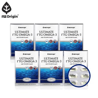  [직구][6통] 엔젯오리진 얼티메이트 rTG 알티지 오메가3 비타민D&E (총6개월분)