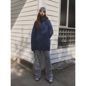 Overfit Wool Turtleneck Knit _CTK205(Blue)