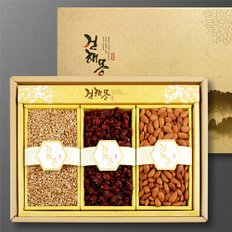 화월견과세트 5호(해바라기씨 300g / 건크랜베리 300g /  아몬드 350g)