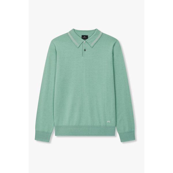 [PS PAUL SMITH] 롱 슬리브 울 폴로 니트 5735328105000