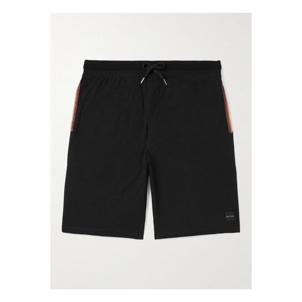 로고 아플리케 코튼 저지 스트레이트 레그 쇼츠 46376663162881162