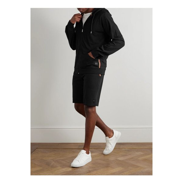 로고 아플리케 코튼 저지 스트레이트 레그 쇼츠 46376663162881162