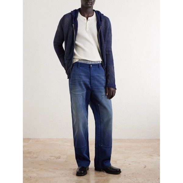 포투포 스트레이트 더블 니 진 46376663163004565