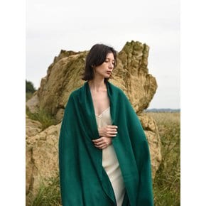 Cashmere pashmina muffler_Shawl french green