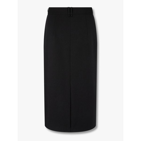 폴리 블렌드 더블 루프 H라인 스커트_블랙 7255335103