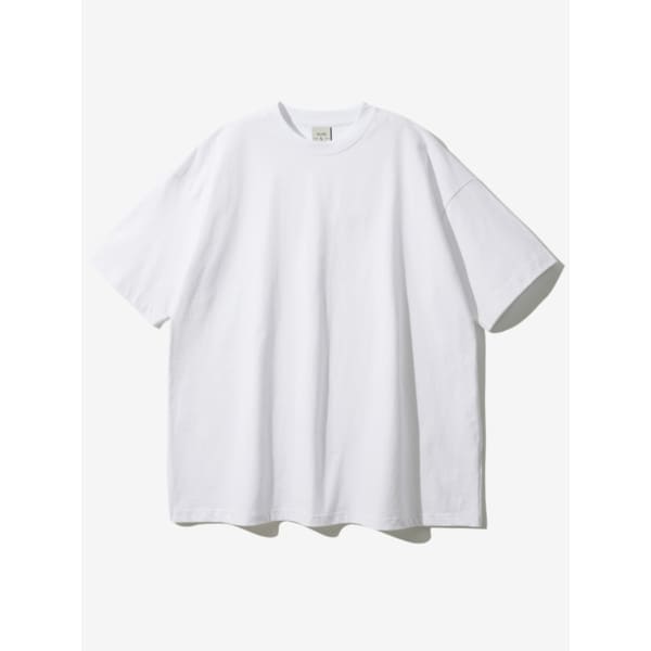 플로우 크루넥 반팔 티셔츠 화이트 SJST1408