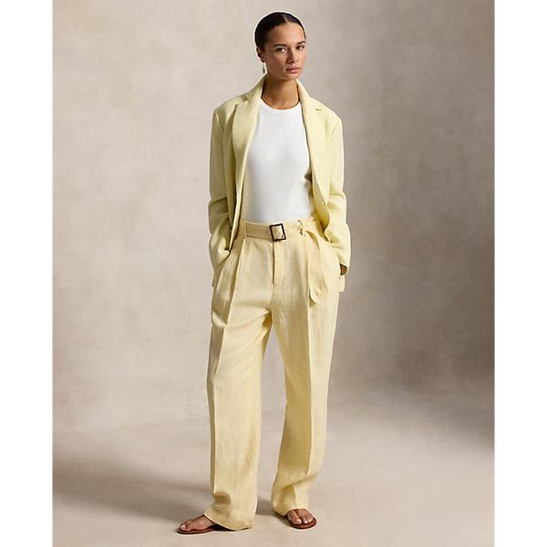 여성 벨트 리넨 바콜 팬츠(WMPOPNTNDL20426700)