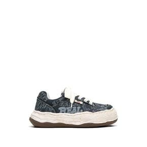 메종미하라야스히로  OLIVER  OG sole graffiti printed canvas 로우탑 스니커