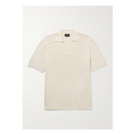아페쎄 리비오 골지 코튼 폴로 셔츠 뉴트럴 46376663162867068