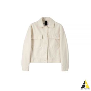 24 MHL CROPPED WORKER JACKET - OFF white (WHJK0507S24JCD OFW) (MHL 크롭 워