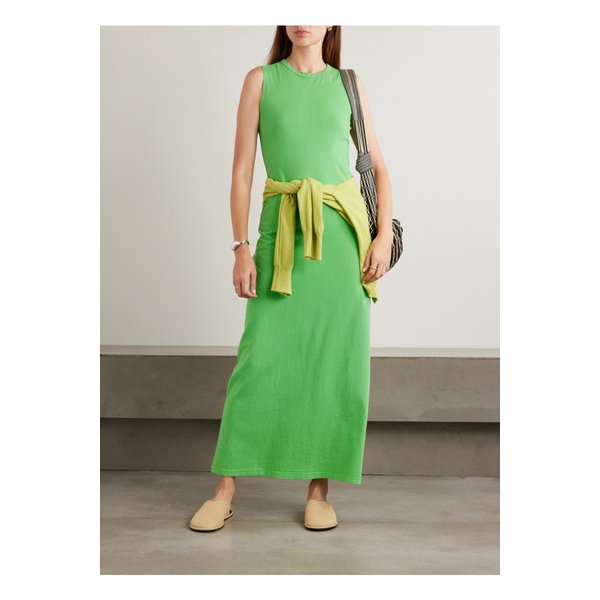 리셋 마고 코튼 저지 맥시 드레스 브라이트 그린 46376663162929637