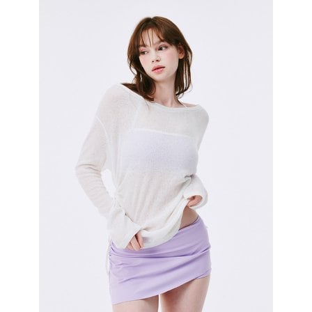 소냐레바이 썸머 니트 커버업 화이트