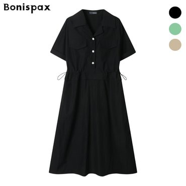 보니스팍스 사이드 스트링 더블 카라 원피스 (XP3OP001M0)