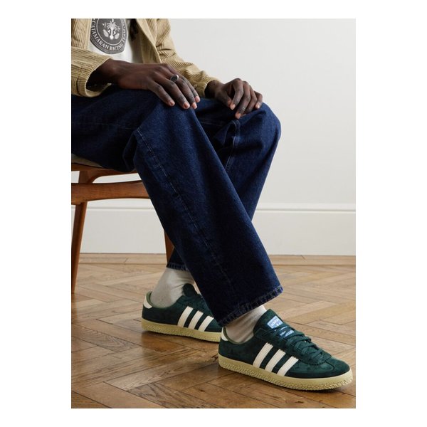 로리 SPZL 가죽 트리밍 스웨이드 스니커즈 그린 1647597349602279