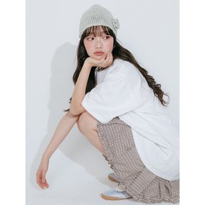 로제 크로쉐 니트 비니 (2color)