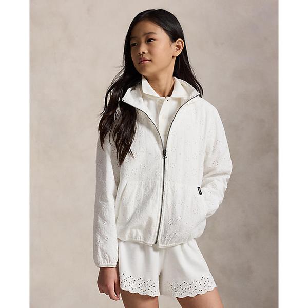폴로 키즈 여아 7-16세 아일릿 코튼 후드 재킷(CWPOOTWG6020181100)