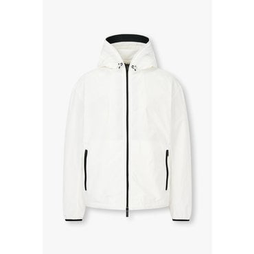 ARMANI EXCHANGE 남성 배색 트림 폴리 후드 자켓( A415110018)오프 화이트