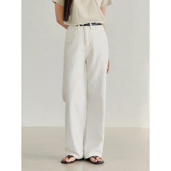 딘스 스탠다드 코튼 데님 팬츠_화이트