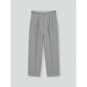 Side wool detail slacks ( soft mauve gray )