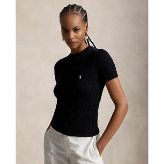 폴로 랄프 로렌 여성 케이블 니트 코튼 숏 슬리브 스웨터(WMPOSWENC021620001)