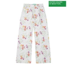 Flower-patterned cotton pants 2S_4NFWDE00B_901