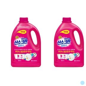 테크 산소크린 산소계 표백제 액체 세제 2.4L 2개