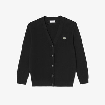 라코스테 [시흥점] 여성 방모 브이넥 가디건 AF199E-55NO