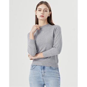 심플 데일리 하프넥 무지 긴팔 니트 (DO1KT017A)