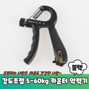 60kg 강도조절 카운터 5 악력기 블랙 (WD76250)