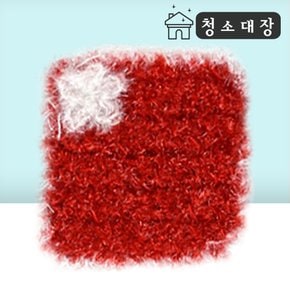 청소대장 수제 아크릴수세미 사각별 1p 주방 설거지