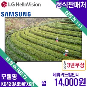 [렌탈]삼성 QLED TV 43인치 KQ43QA65AFXKR 월27000원 5년약정