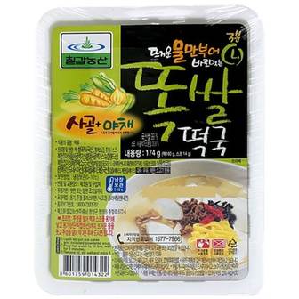  [칠갑농산]똑쌀떡국 사골 야채 174g x 6개 즉석식품