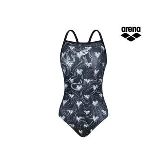 아레나 러브블러 원피스 테크백 A6SL1LO69BLK