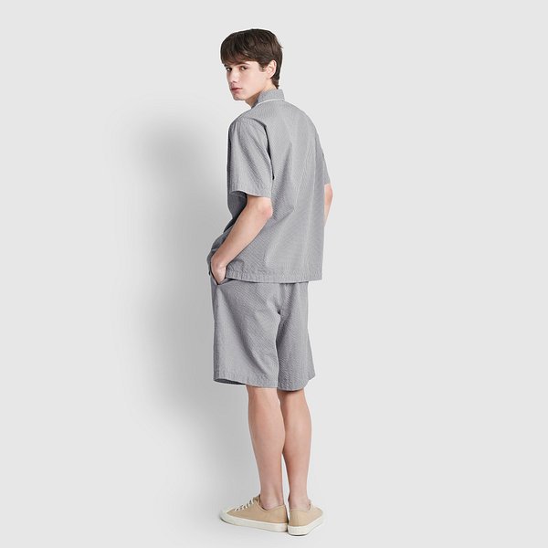 남 시어서커 패턴 5부 파자마 세트 J216201107082