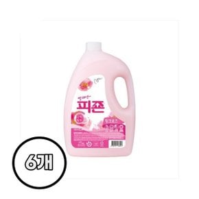 피죤 섬유유연제 핑크로즈 3100ml X 6개 수건 의류냄새제거 고농축 섬유향수