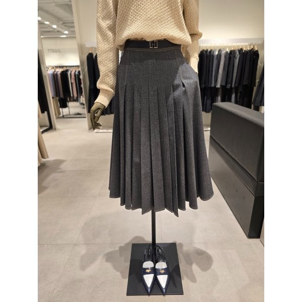 [파주점] 글리터 스티치 플리츠 스커트 JR2A0SK351