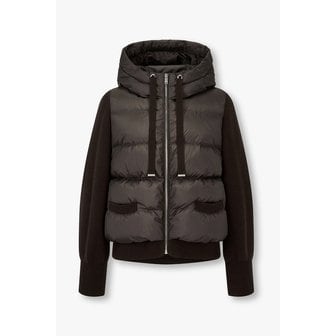 일라일 [리오더] 니트 패치 후디드 다운 자켓 IA15417910260