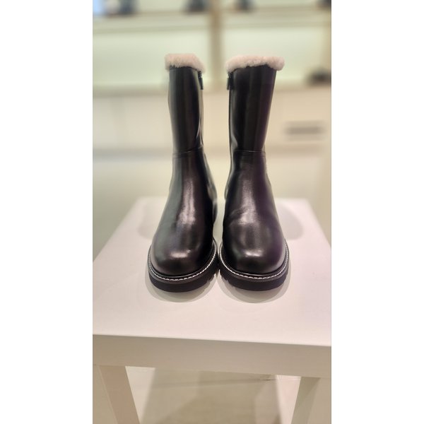 [여주점] 바바라 여성 퍼 하프부츠 BBF860BK