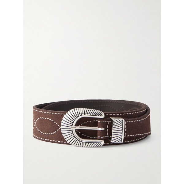 4cm 웨스턴 자수 스웨이드 벨트 46376663162931706