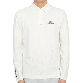 [골프]  HCM 2C AP04 OFFWHITE 남자 골프 카라 긴팔티셔츠