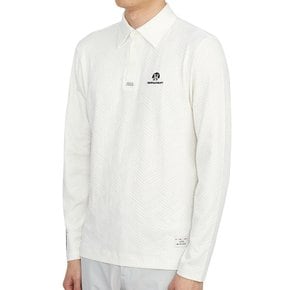[골프]  HCM 2C AP04 OFFWHITE 남자 골프 카라 긴팔티셔츠