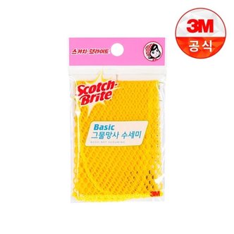 3M 베이직 그물망사 수세미 1입(일반세척용)