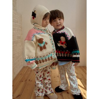 메론스위치 빈티지곰 니트 가디건